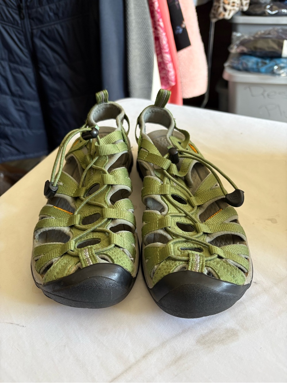 Keen Olive Green Closed-Toe Outdoor Sandals